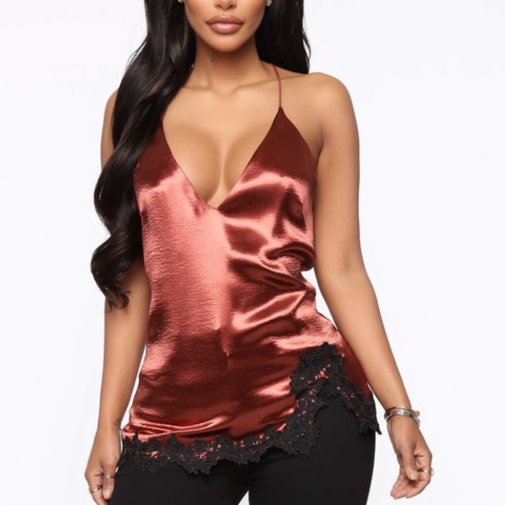Copper Satin Cami
